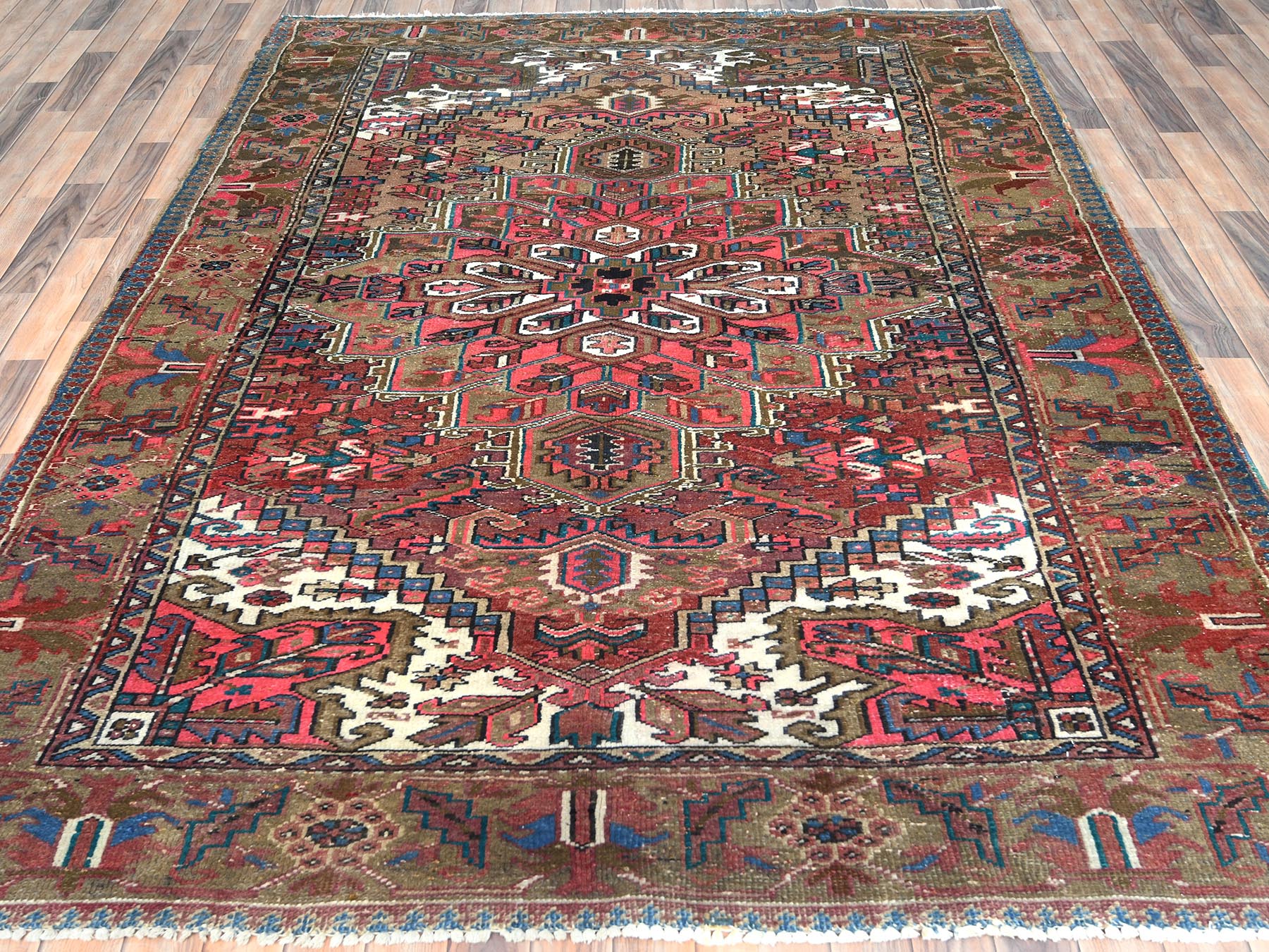 Overdyed & Vintage Rugs LUV741384